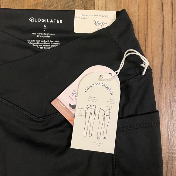 NWT! Blogilates Women's Criss Cross High-Rise Leggings - Black Size Small - Picture 8 of 9